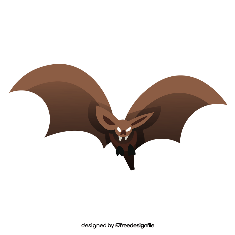 Cartoon bat fly clipart