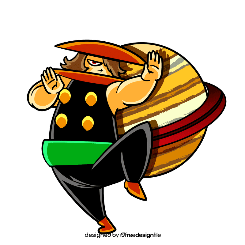 Saturn cartoon clipart