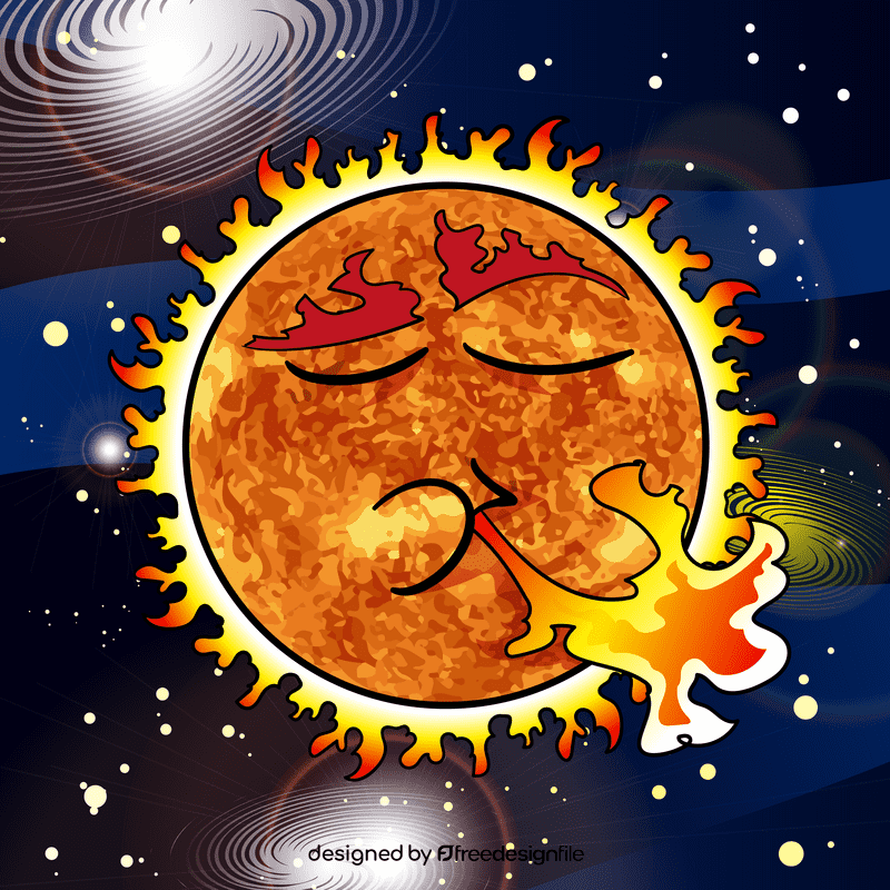 Sun cartoon vector