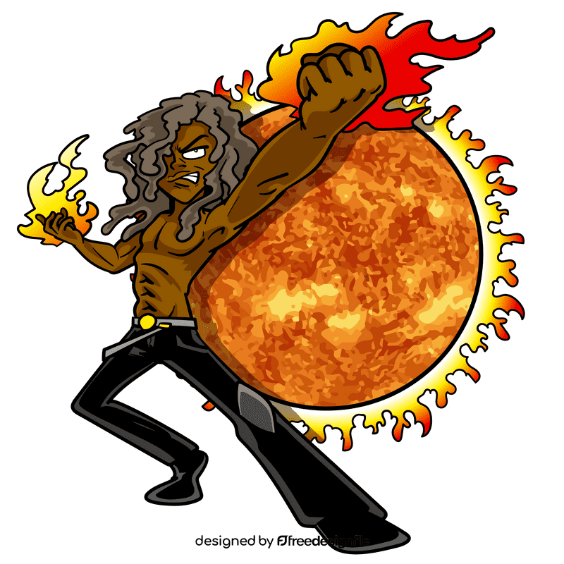 Sun cartoon clipart