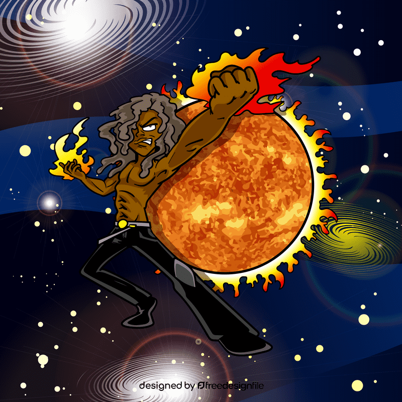 Sun cartoon vector