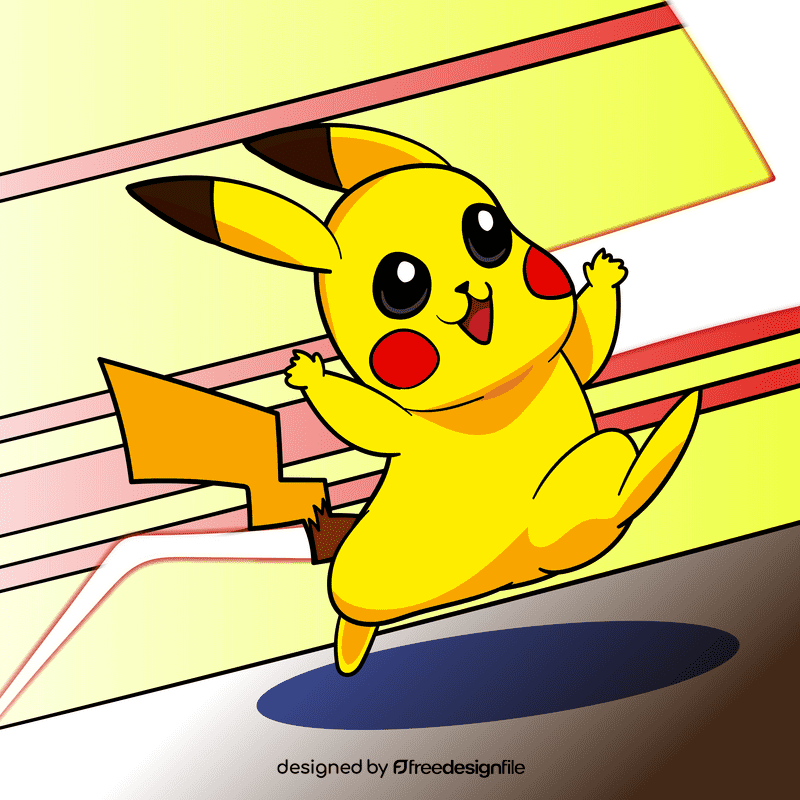 Super Smash Picachu cartoon vector