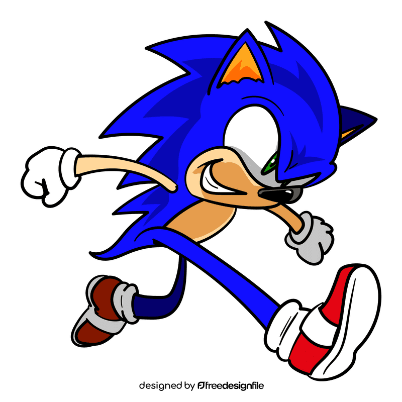 Super Smash Sonic cartoon clipart