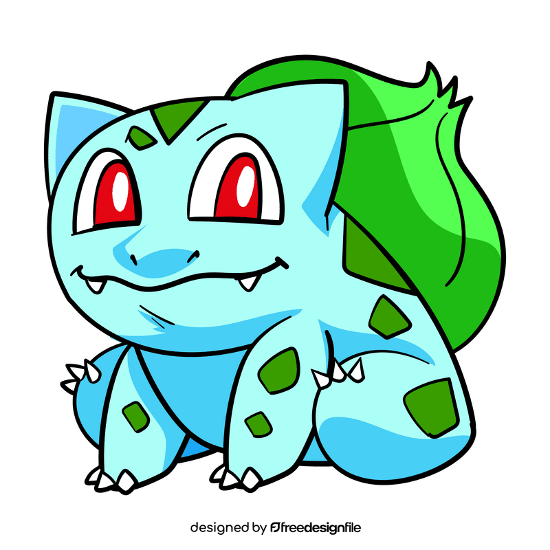 Pokemon Bulbasaur cartoon clipart