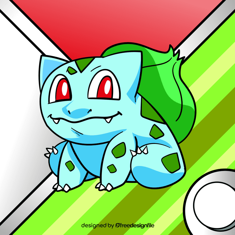 Pokemon Bulbasaur cartoon vector