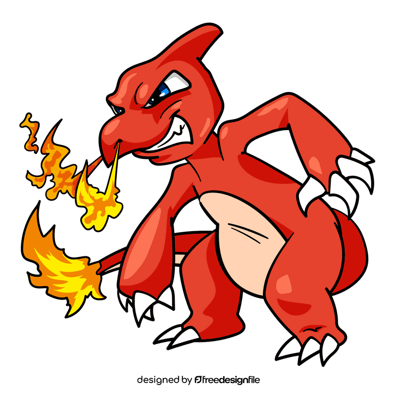 Pokemon Charmeleon cartoon clipart