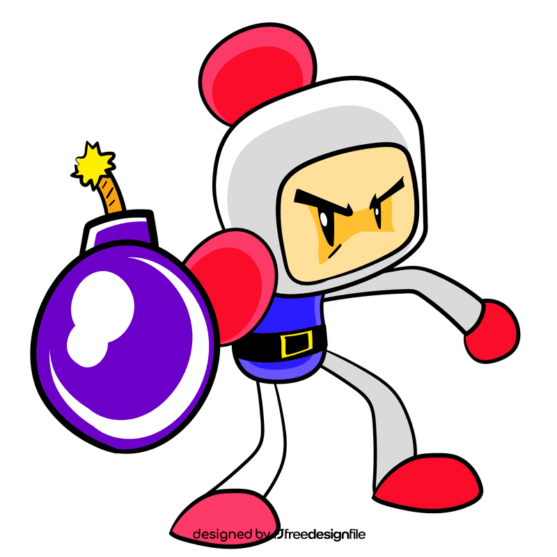 Bomber Man cartoon clipart