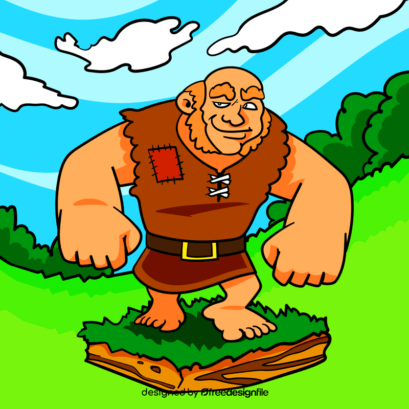 Clash of Clans Giant cartoon vector