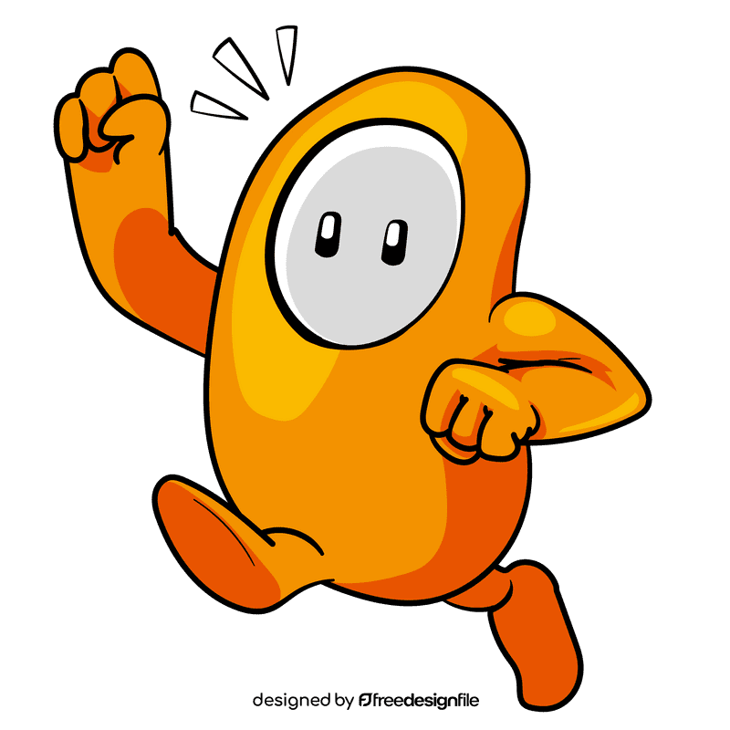 Fall guy cartoon clipart