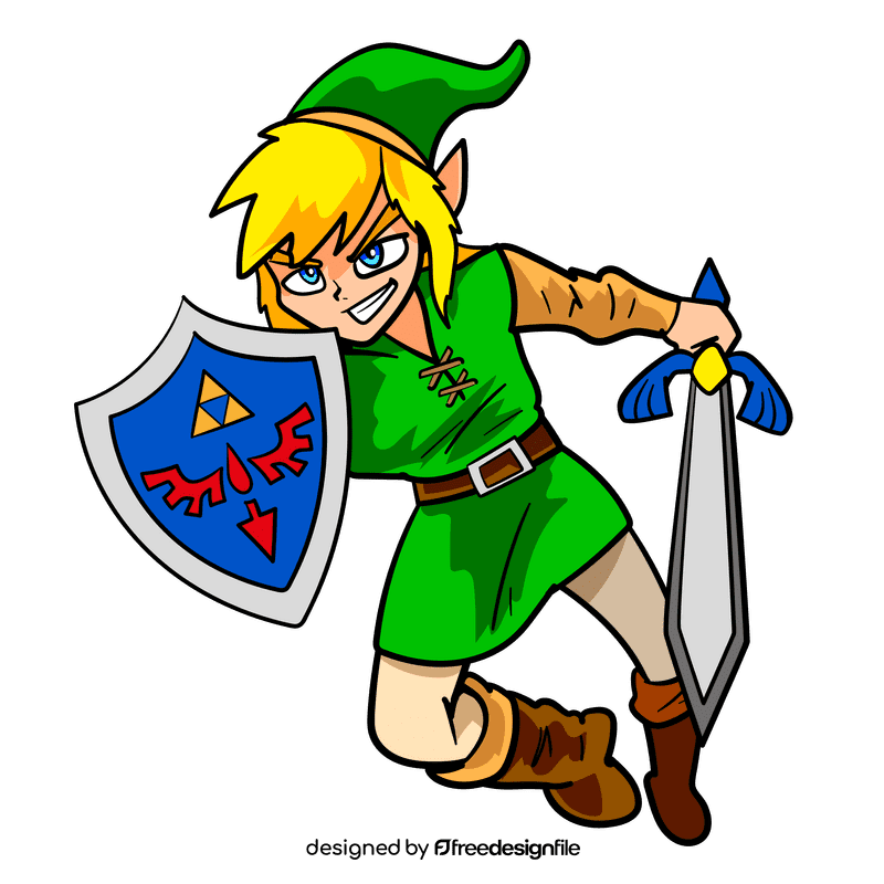 Super Smash Link cartoon clipart