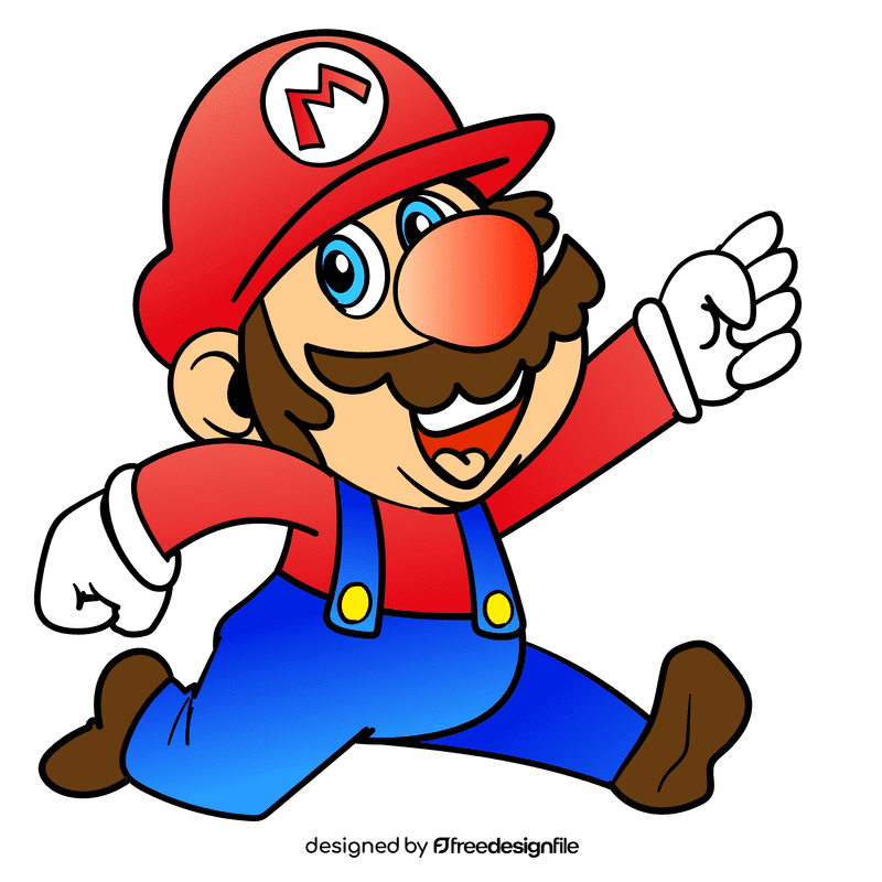 Mario Classic cartoon clipart