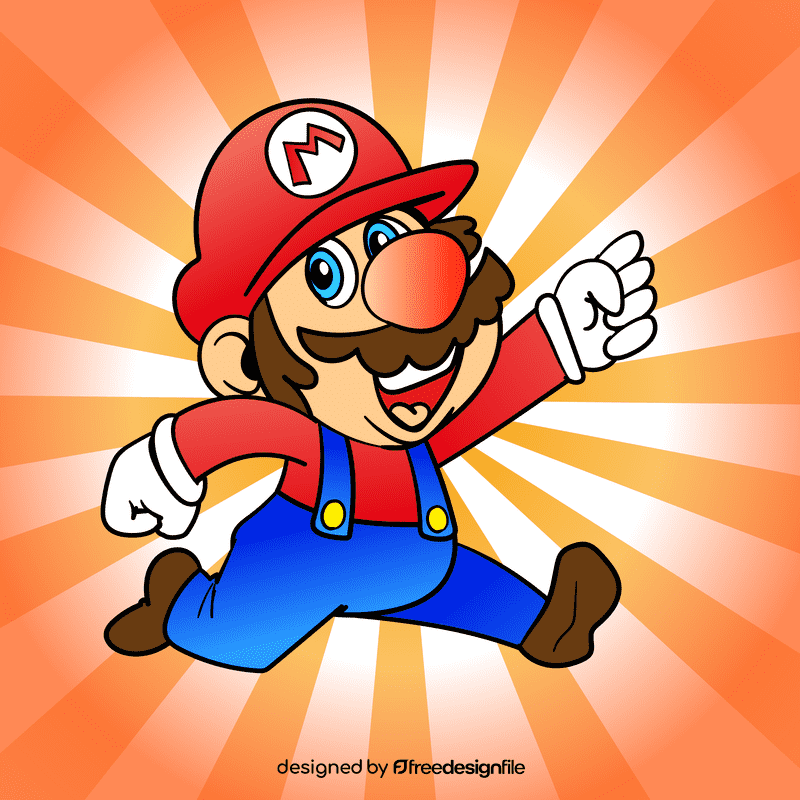 Mario Classic cartoon vector