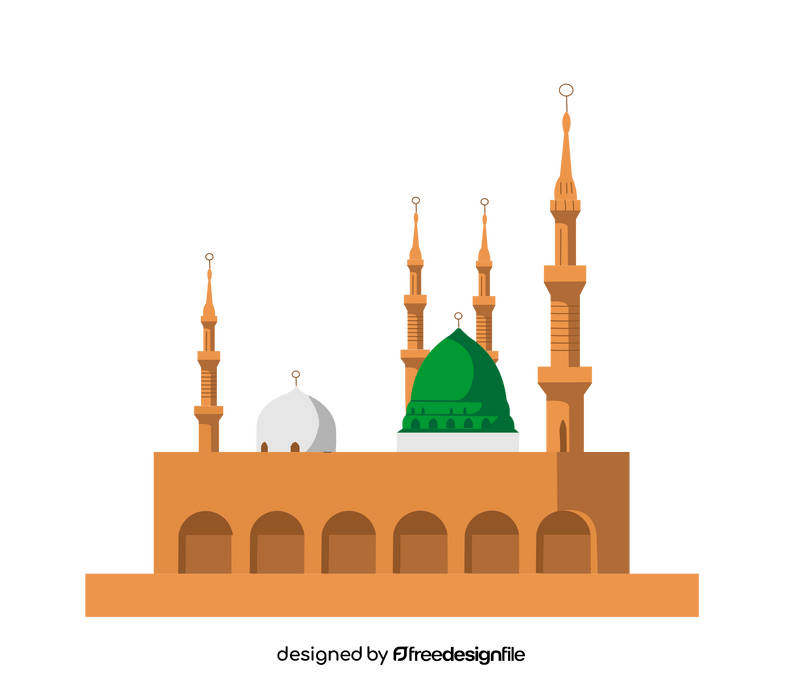 Nabawi mosque clipart