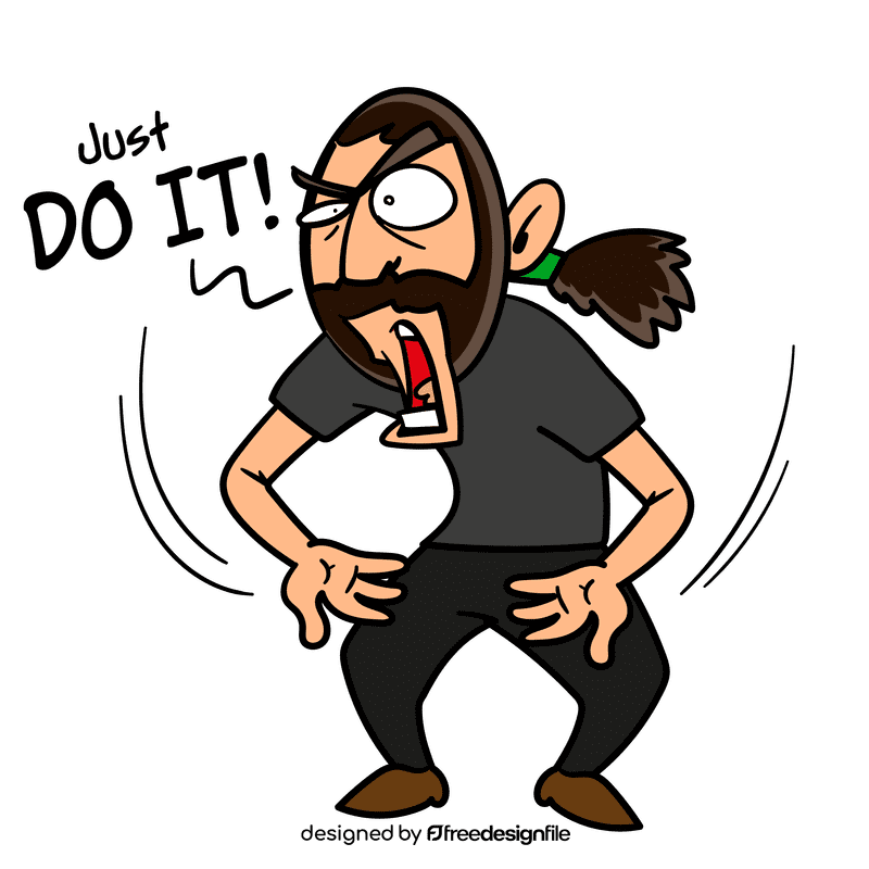 Manager do it cartoon clipart