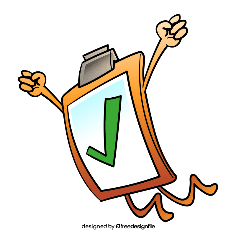 Scavenger hunt Completed cartoon clipart