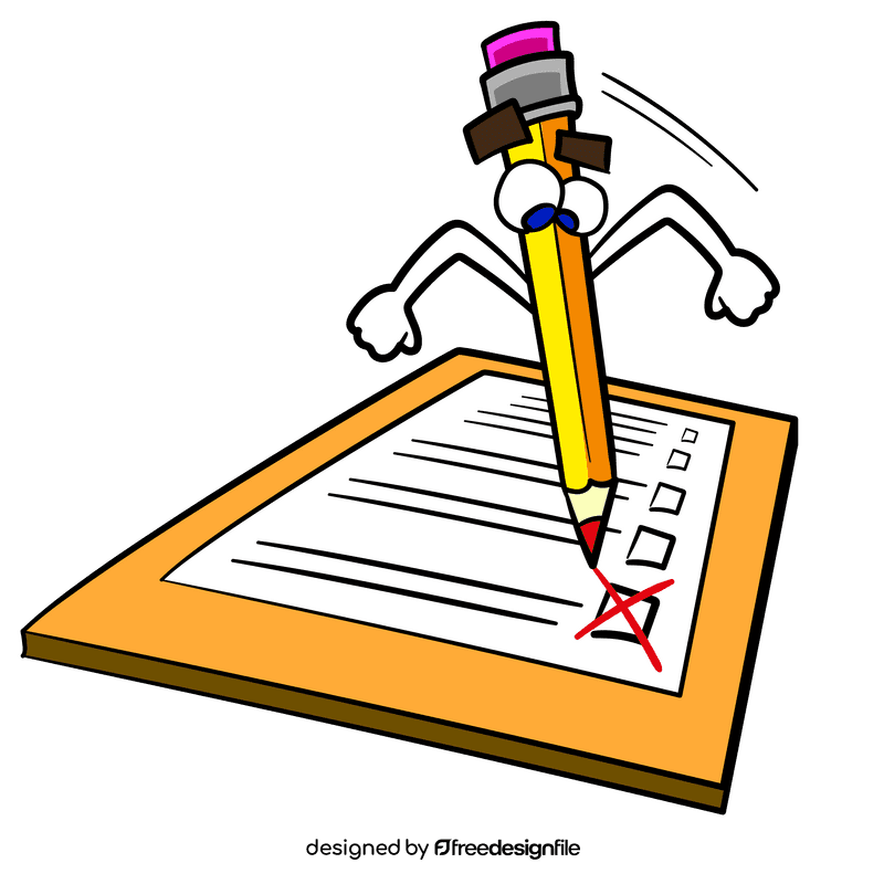 Scavenger hunt taking note cartoon clipart