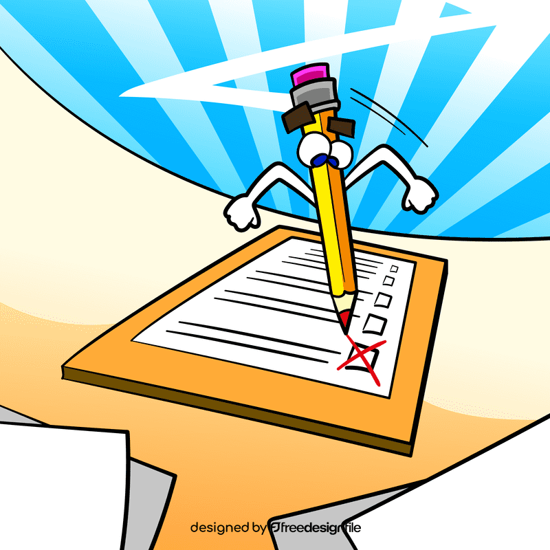 Scavenger hunt taking note cartoon vector