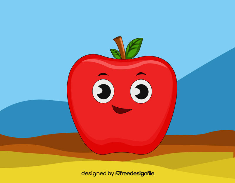 Apple Cartoon vector