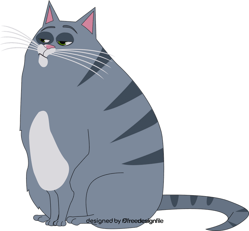 Secret Life of Pets Chloe cat sitting clipart