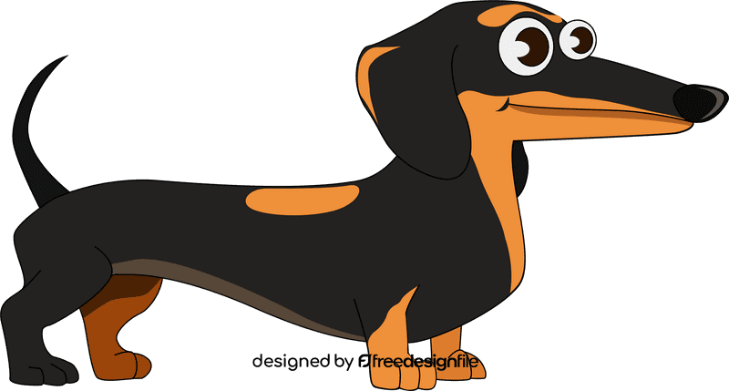 Dachshund Dog Breed cartoon clipart