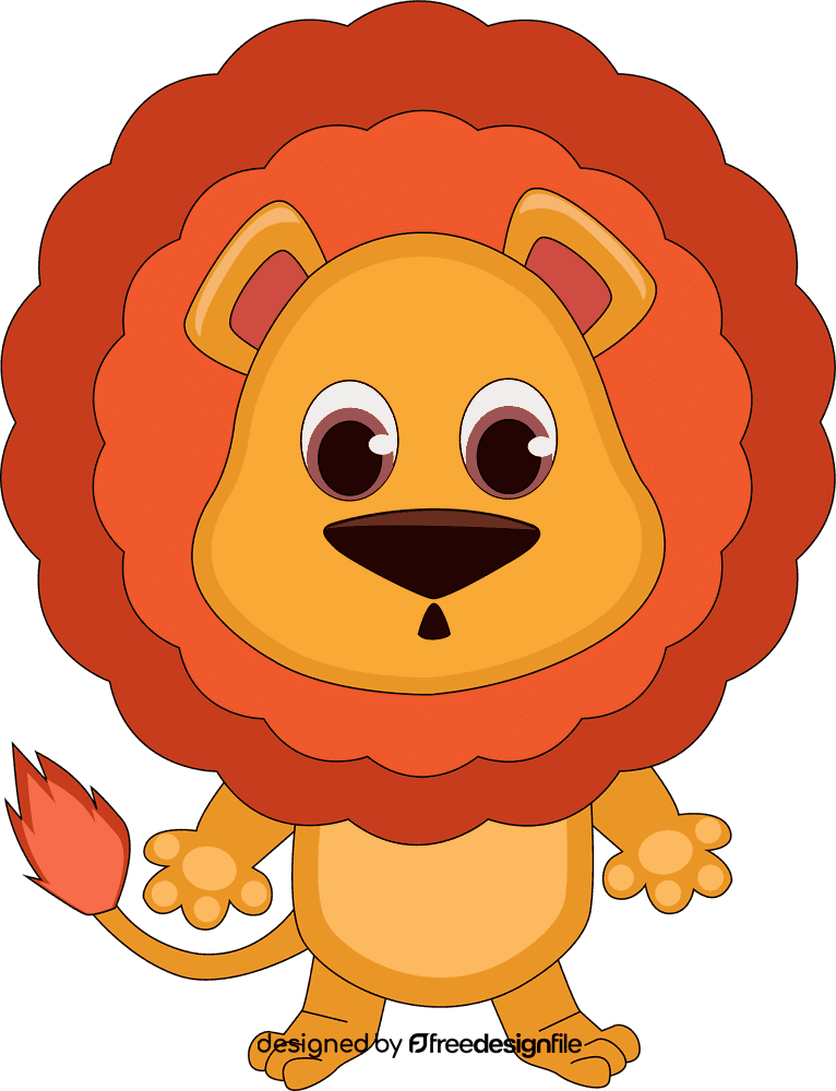 Funny Lion clipart