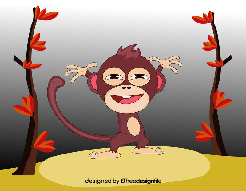 Funny Monkey vector