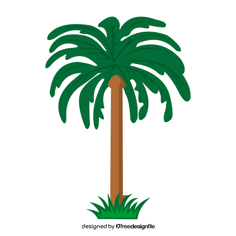 Date palm tree clipart