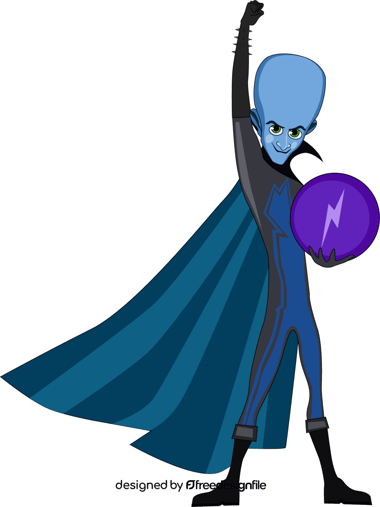 Megamind Disney cartoon character clipart