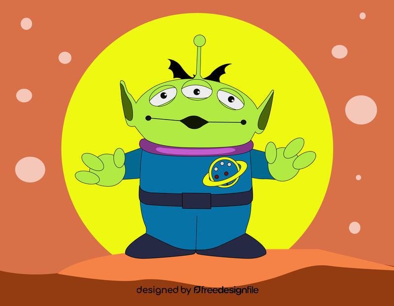 Alien Toy Story vector