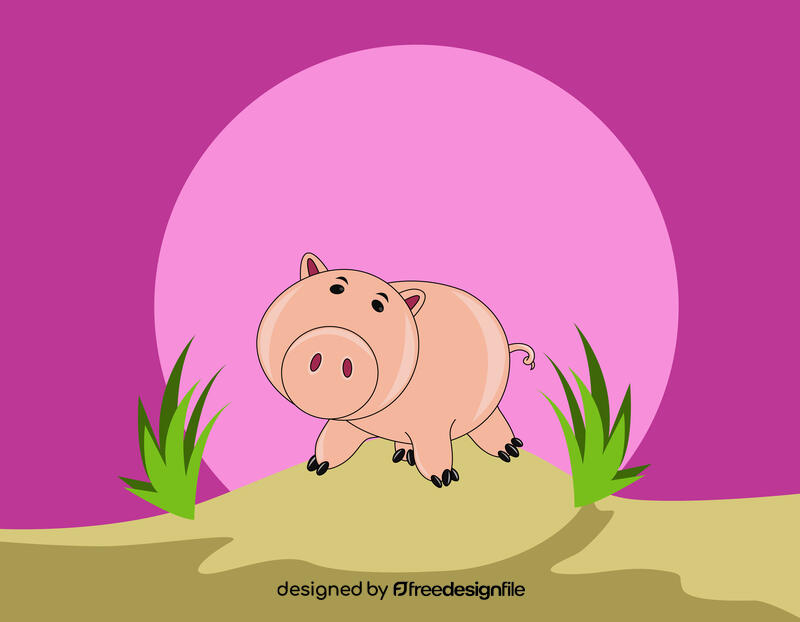 Cute Pig vector