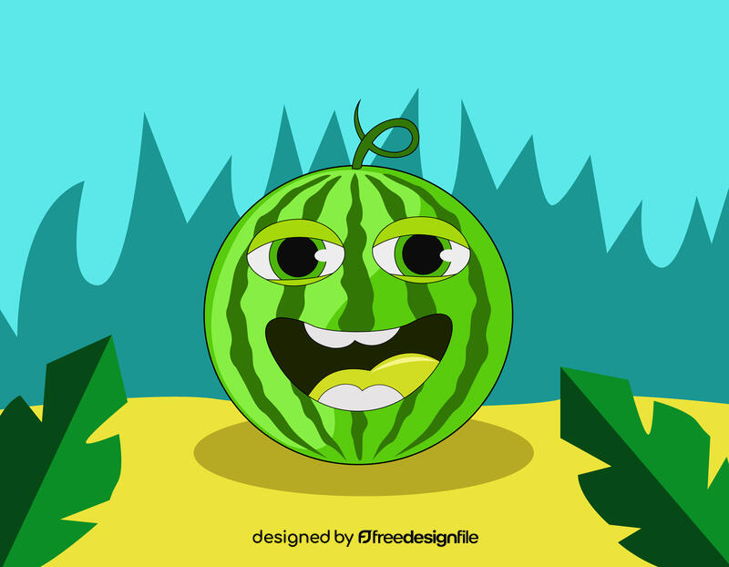 Funny Watermelon vector