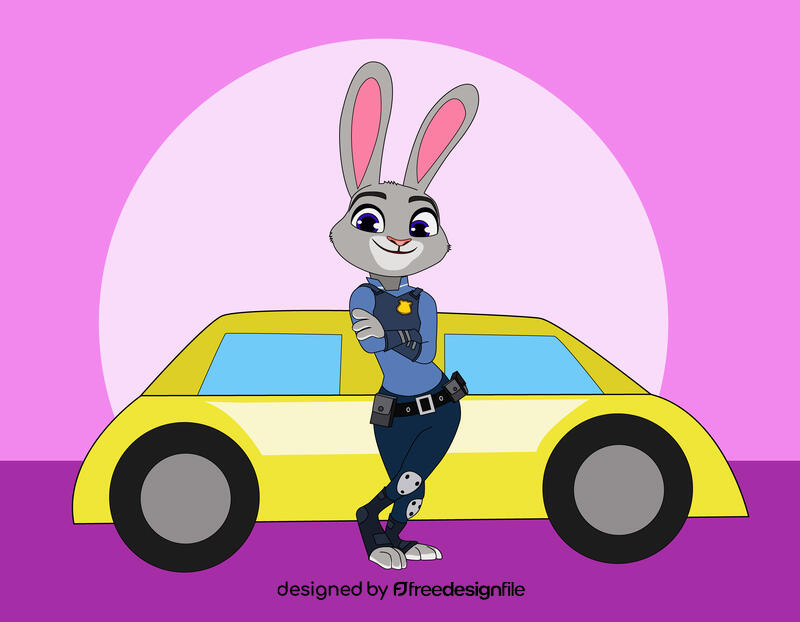 Disney's Zootopia, Judy, rabbit, bunny vector