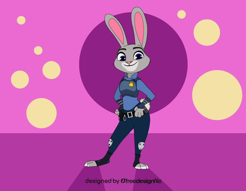 Disney's Zootopia, Judy, rabbit, bunny vector