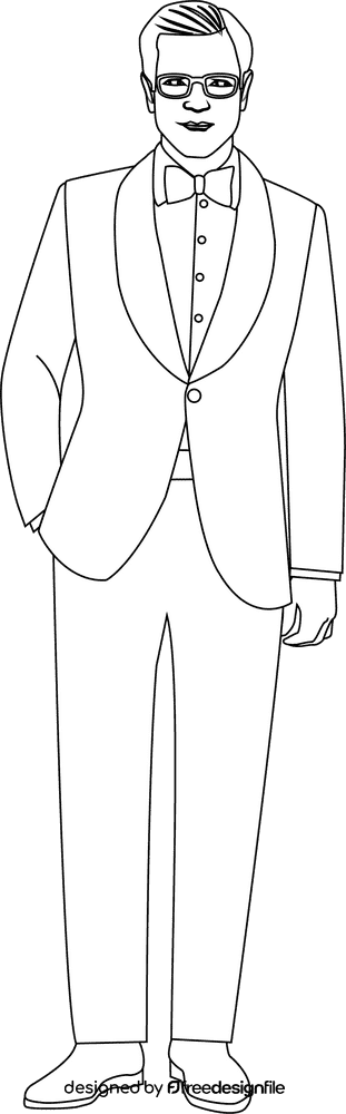 Kingsman, The Secret Service black and white clipart