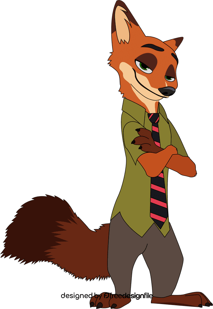 Nick Fox Zootopia clipart