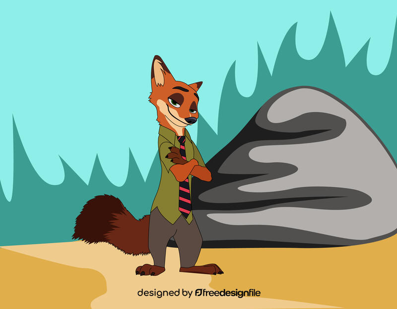 Nick Fox Zootopia vector