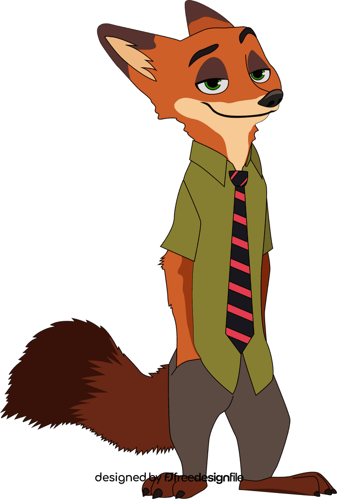 Nick Fox Zootopia clipart