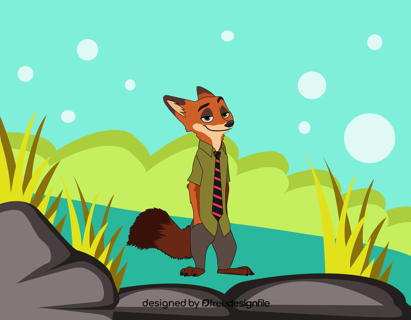 Nick Fox Zootopia vector