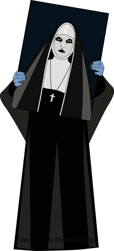 The Conjuring, Nun Painting clipart