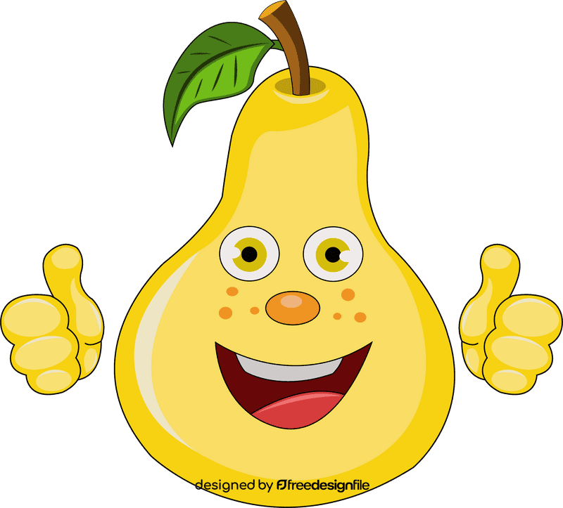 Pear Funny clipart