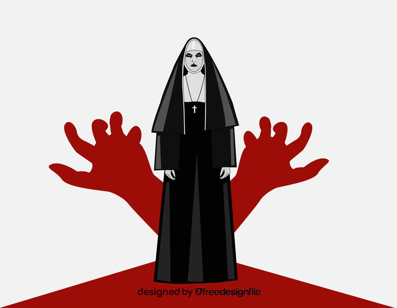 The Conjuring, Nun Painting vector