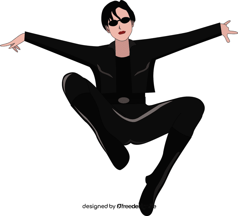 Trinity The Matrix clipart