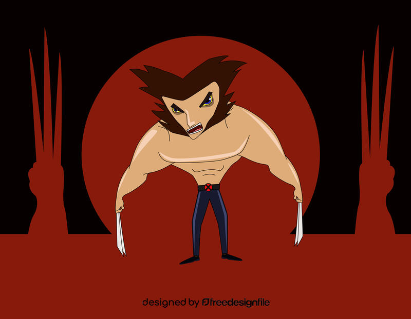 Wolverine X Men vector