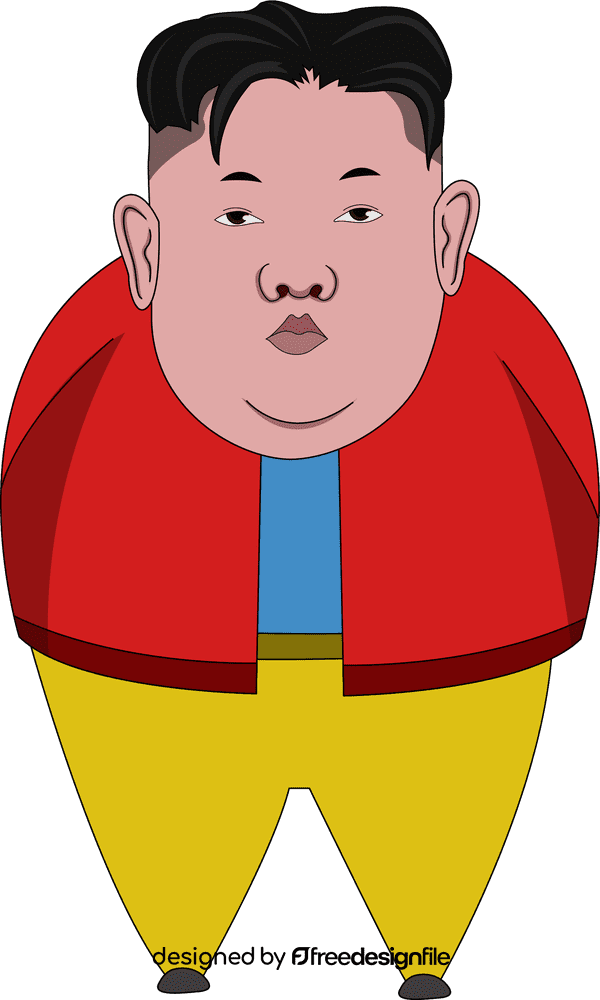 Kim Jong Un cartoon clipart