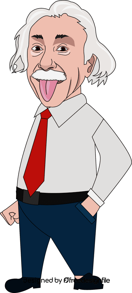 Einstein cartoon clipart