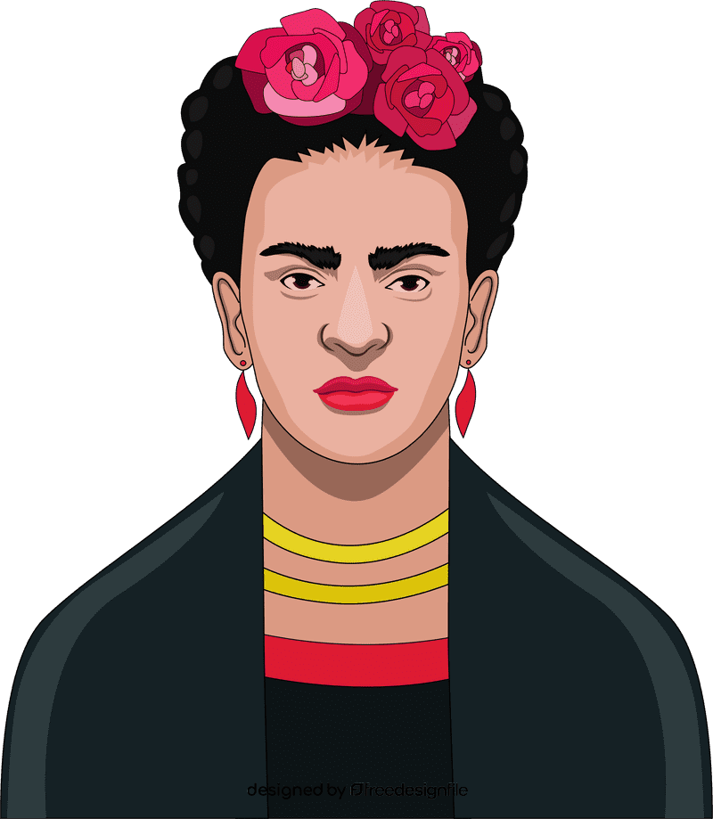 Frida Kahlo cartoon clipart