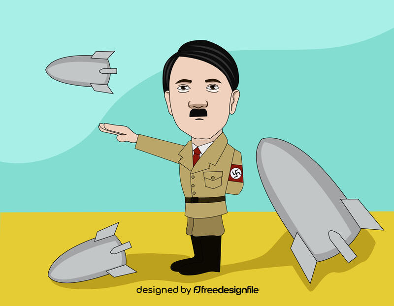 Adolf Hitler Cartoon vector