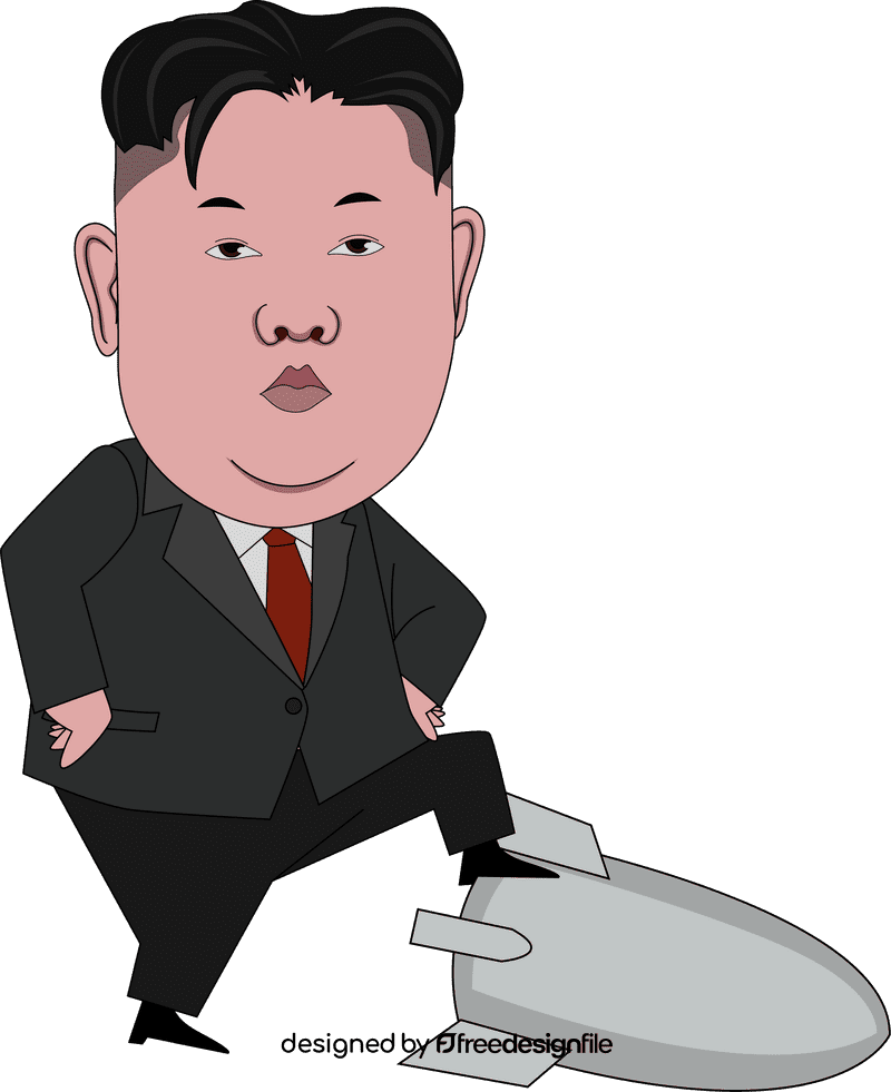 Kim Jong Un cartoon clipart