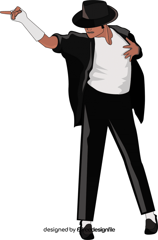 Michael Jackson Dance Step cartoon clipart