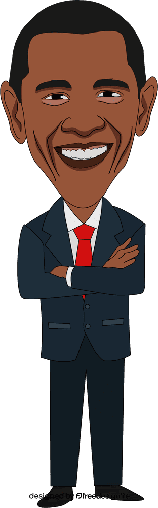 Barack obama cartoon clipart